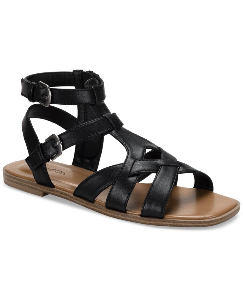 Style & Co Women's Storiee Gladiator Flat Sandals, Created for Macy's - Black Smooth Cover