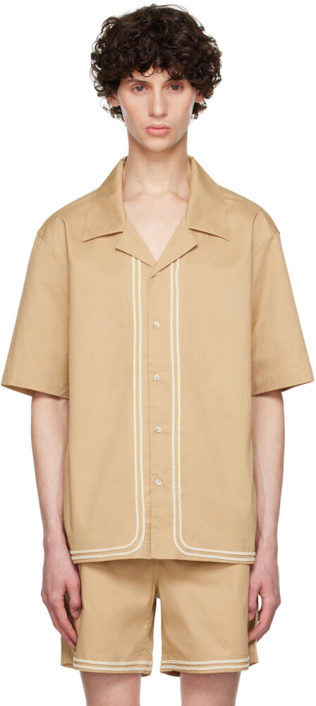 COMMAS Tan Braided Cord Shirt Cover