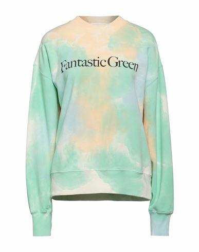 Msgm Woman Sweatshirt Light green Organic cotton Cover