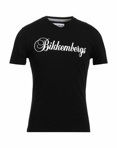 Bikkembergs Man T-shirt Black Cotton, Elastane Cover