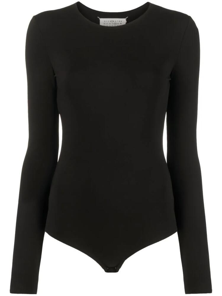 Maison Margiela round-neck long-sleeve bodysuit - Black Cover