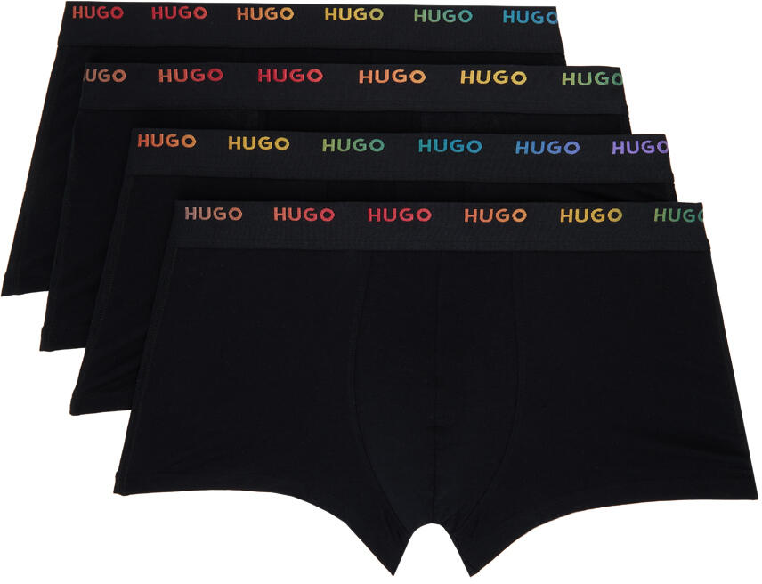 Hugo Five-Pack Black Rainbow Boxers Cover