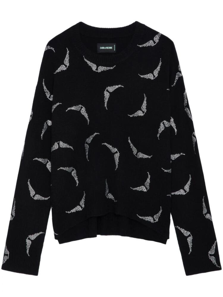 Zadig&Voltaire Markus Strass Wings jumper - Black Cover