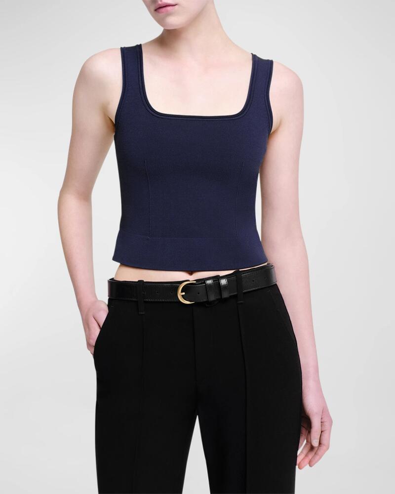 SIMKHAI Ramaina Square-Neck Tank Top Cover