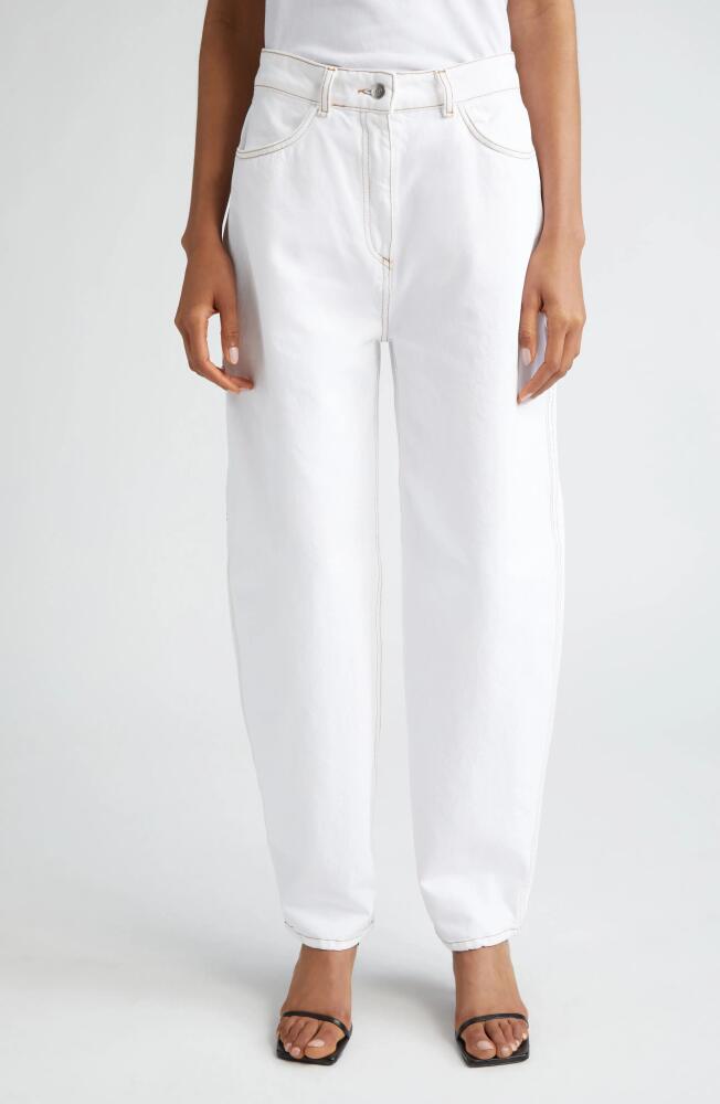 Saks Potts Helle Organic Cotton Wide Leg Jeans in White Cover