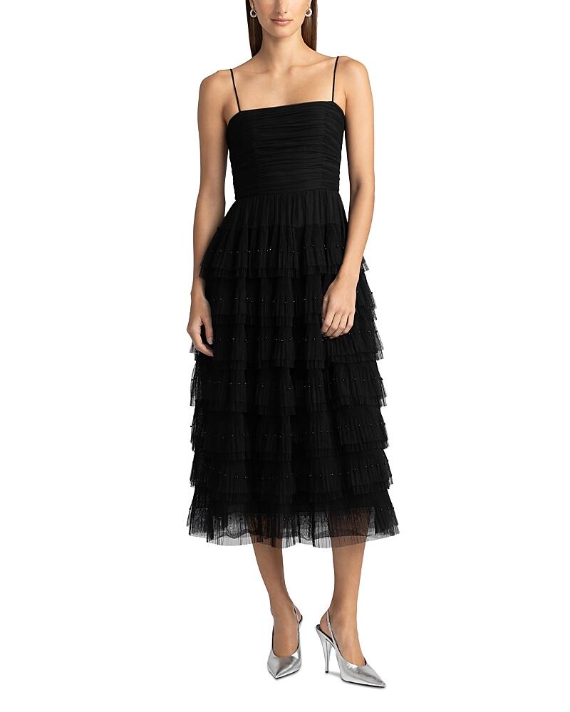 Zac Posen Layered Tulle Beaded Dress Cover