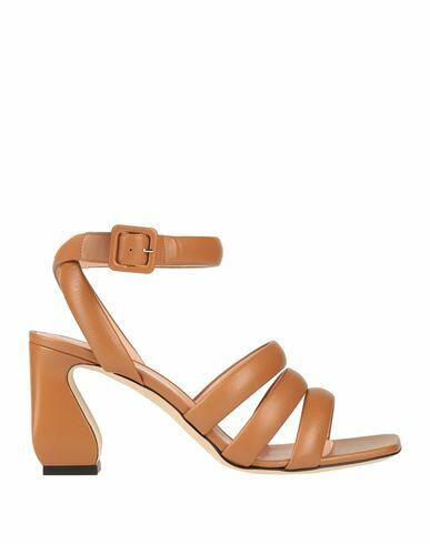 Si Rossi By Sergio Rossi Woman Sandals Tan Soft Leather Cover