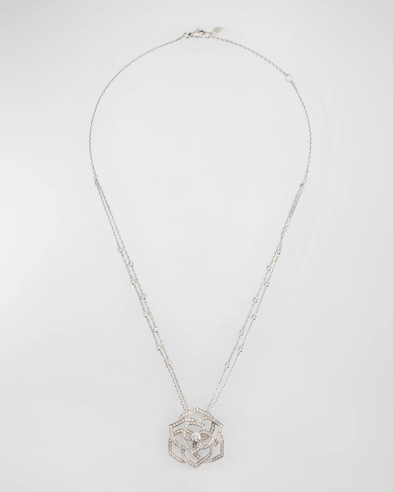 PIAGET Rose Ajouree Necklace in 18k White Gold with Diamonds Cover