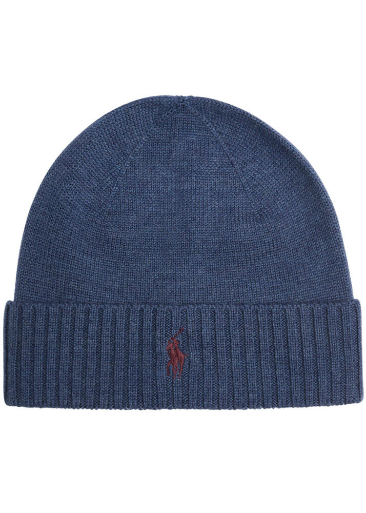 Polo Ralph Lauren Logo-embroidered Wool Beanie - Blue Cover