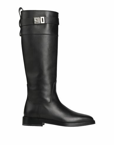 Ferragamo Woman Boot Black Calfskin Cover