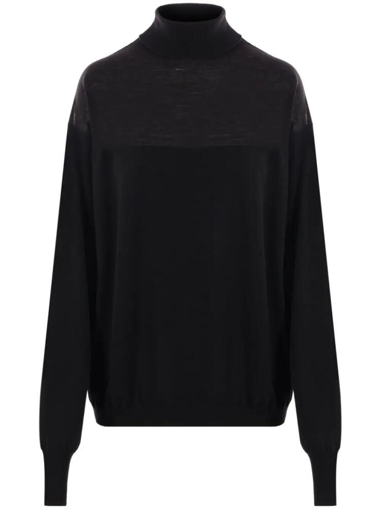 QUIRA panelled jumper - Black Cover