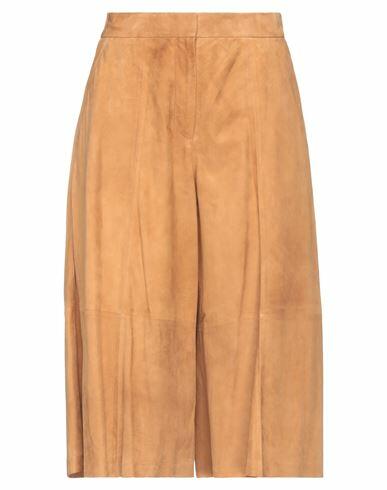 Desa 1972 Woman Shorts & Bermuda Shorts Camel Leather Cover