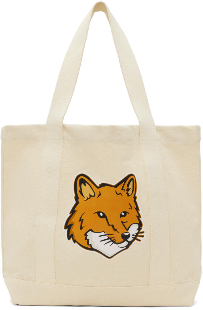 Maison Kitsuné Off-White Fox Head Tote Cover