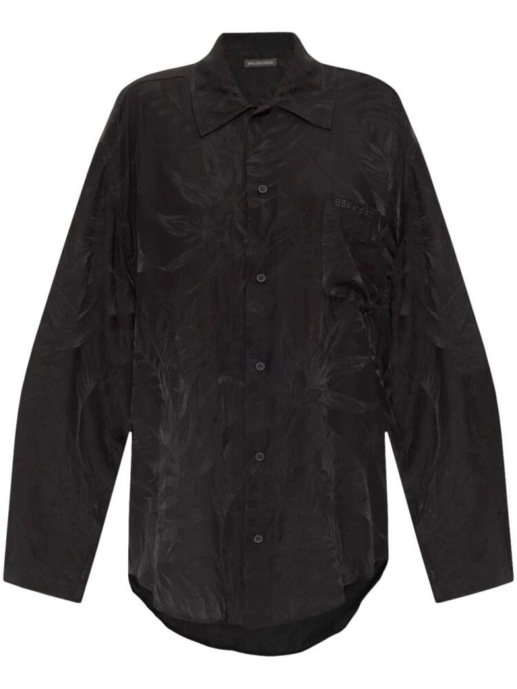 Balenciaga buttoned long-sleeve shirt - Black Cover