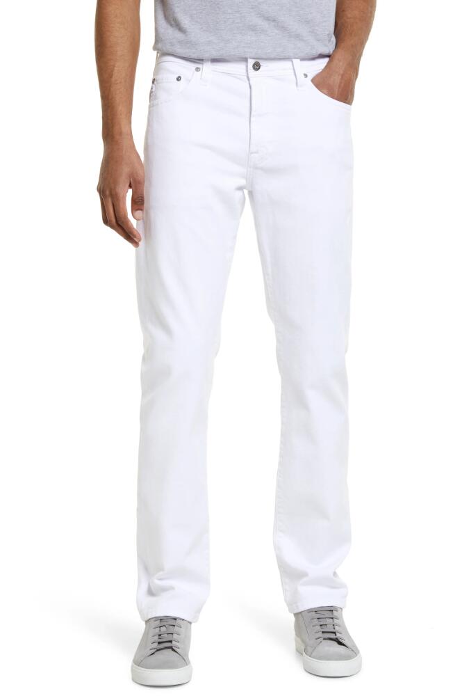 AG Everett Slim Straight Leg Jeans in White Cover