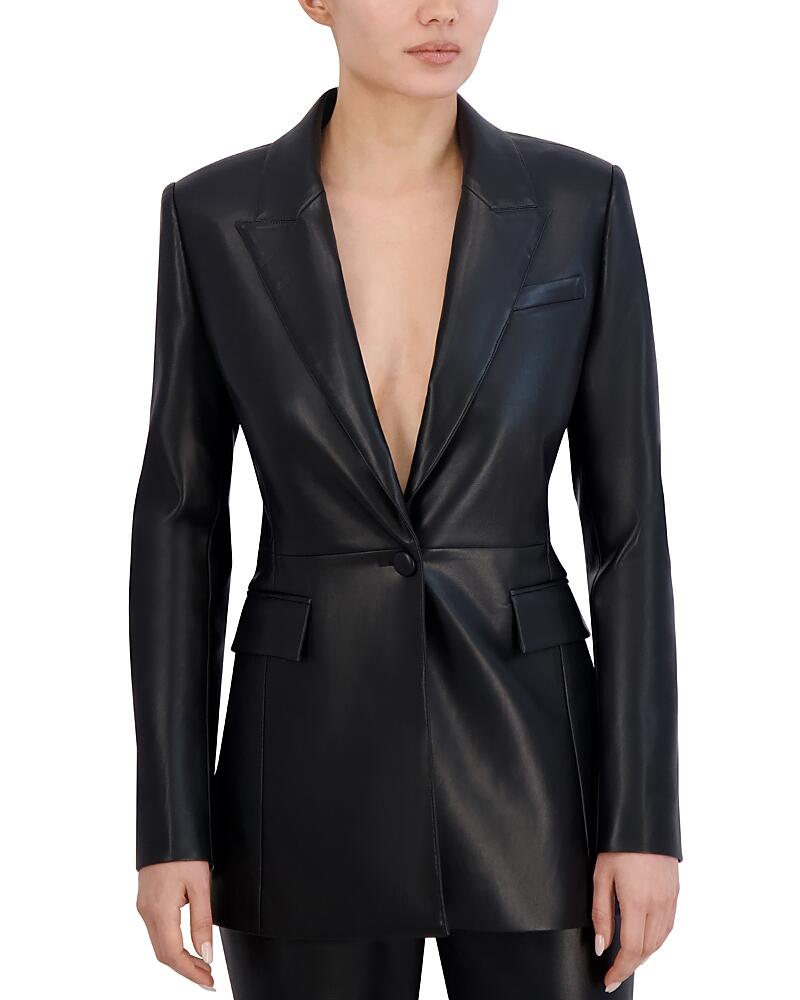 Bcbgmaxazria Faux Leather Blazer Cover