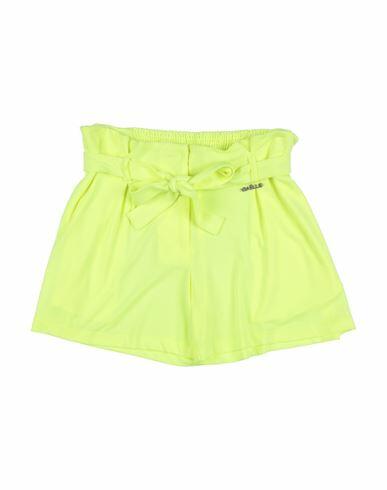 Gaëlle Paris Woman Shorts & Bermuda Shorts Acid green Polyester, Elastane Cover