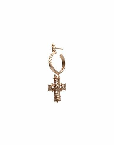 Emanuele Bicocchi Gold Plated Tiny Cross Earring Single Earring Gold 925/1000 Silver, 999/1000 gold plated Cover