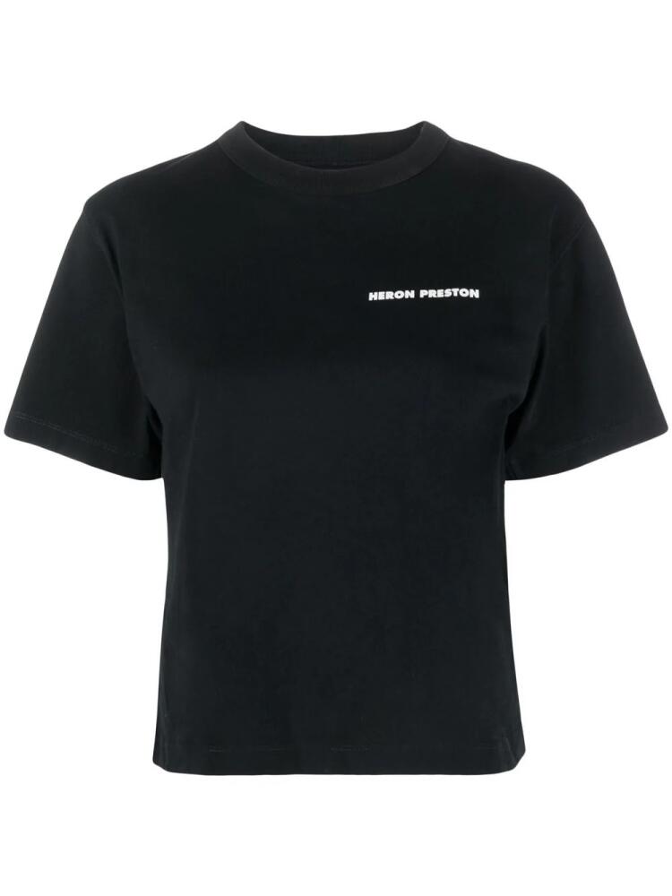 Heron Preston logo-print organic cotton T-shirt - Black Cover