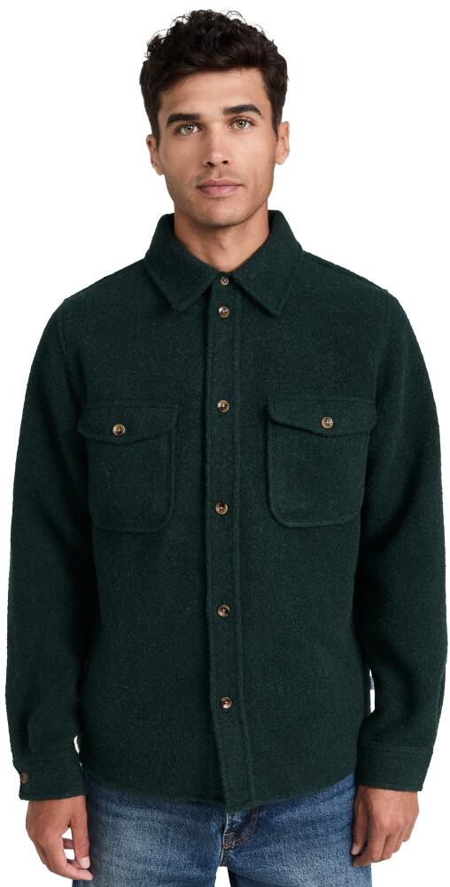 Les Deux Lennon Boucle Overshirt Pine Green Cover