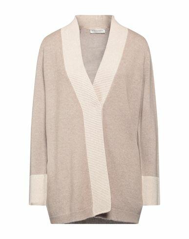 Le Tricot Perugia Woman Cardigan Beige Virgin Wool, Silk, Cashmere, Polyester Cover