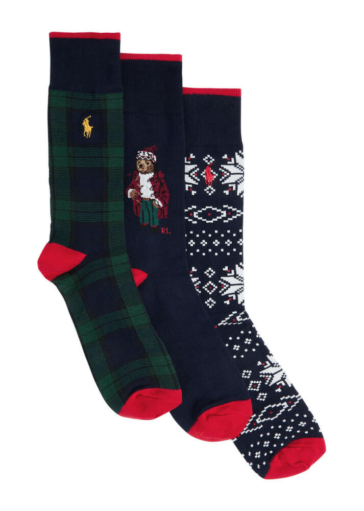 Polo Ralph Lauren Cotton-blend Socks - set of Three - Multicoloured Cover