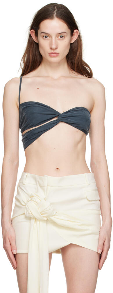 JACQUEMUS Navy 'Le Bandeau Espelho' Tank Top Cover