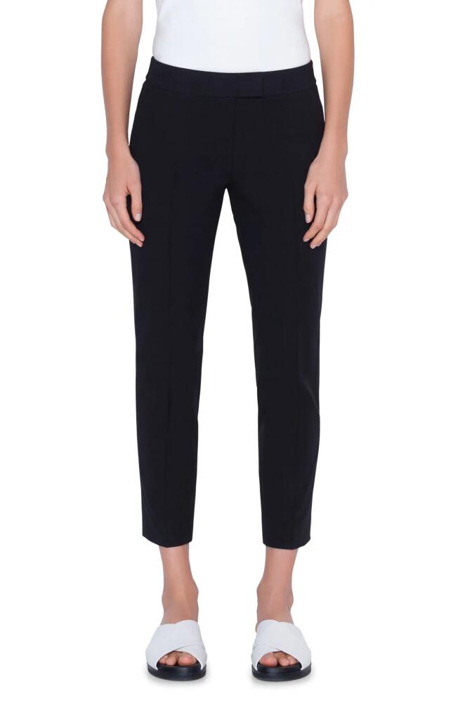 Akris punto Frankie Stretch Cotton Pants in Black Cover