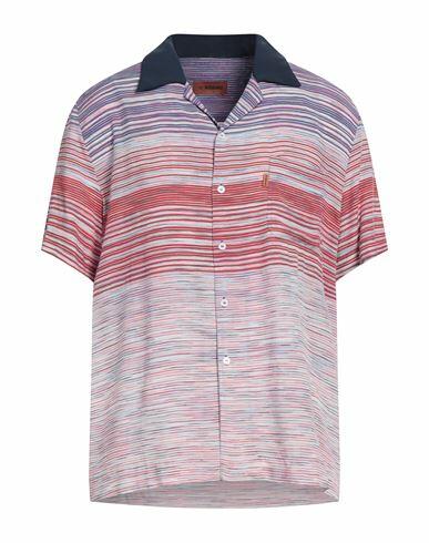 Missoni Man Shirt Midnight blue Viscose Cover