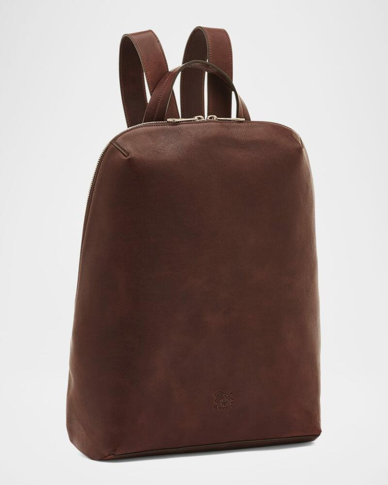 Il Bisonte Duccio Zip Calf Leather Backpack Cover