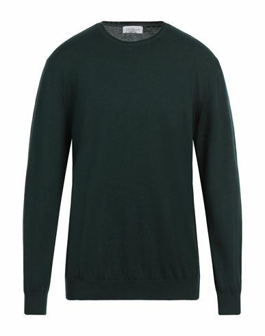 Bellwood Man Sweater Dark green Cotton, Cashmere Cover