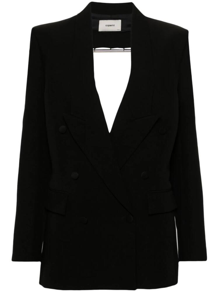 Coperni triangle-detail cut-out blazer - Black Cover