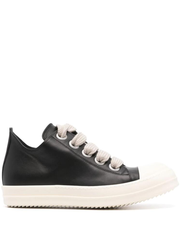 Rick Owens Jumbolaced leather sneakers - Black Cover