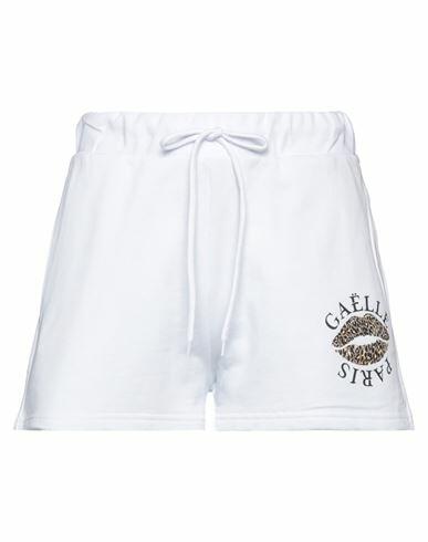 Gaëlle Paris Woman Shorts & Bermuda Shorts White Cotton Cover