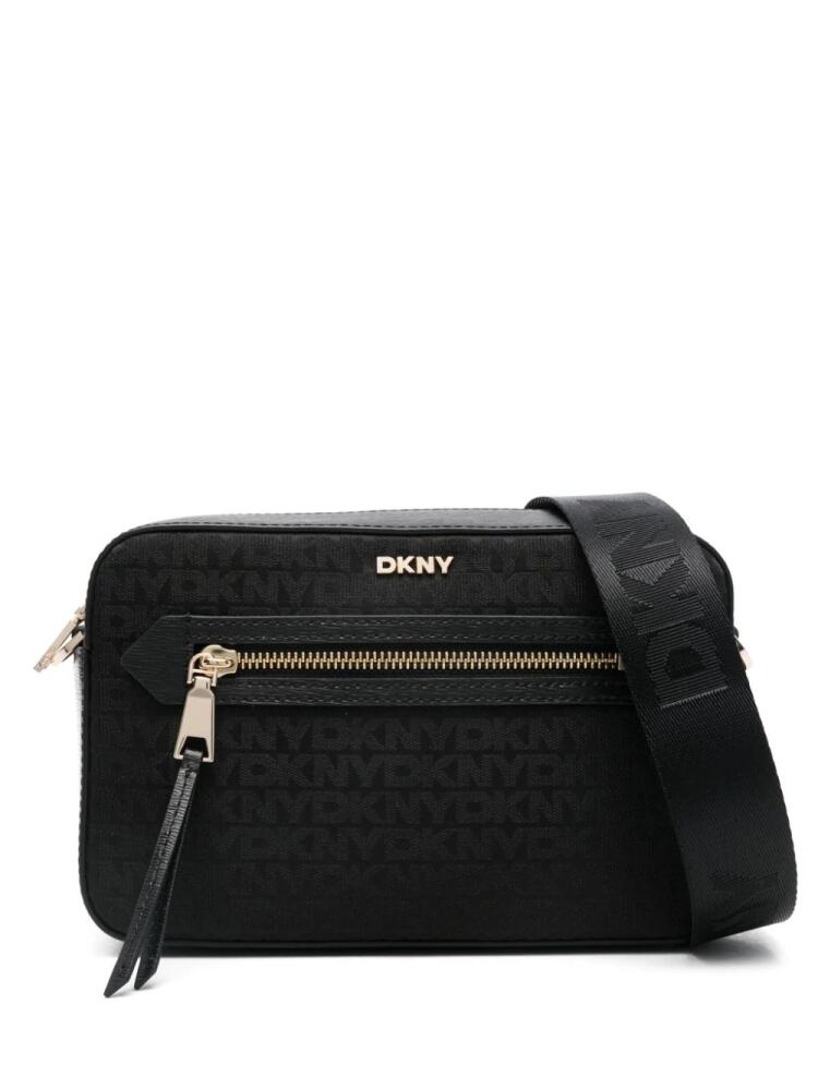 DKNY Bryant Ave logo-print crossbody bag - Black Cover