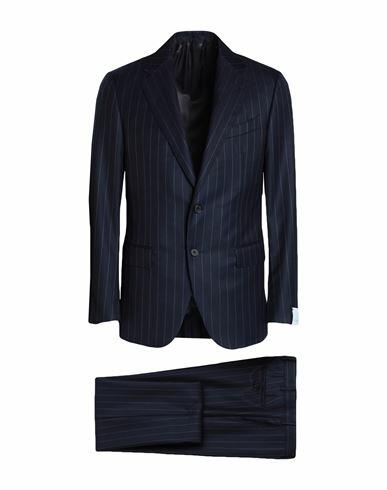 Caruso Man Suit Midnight blue Wool Cover