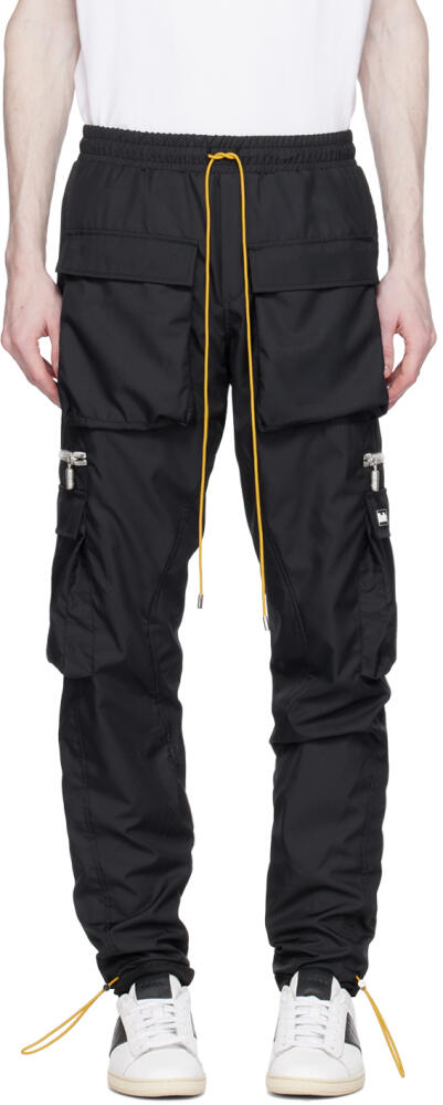 Rhude Black Classic Cargo Pants Cover