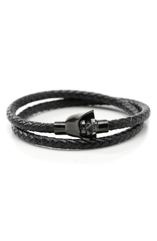 Cufflinks, Inc. Star Wars - Darth Vader Braided Leather Wrap Bracelet in Black Cover