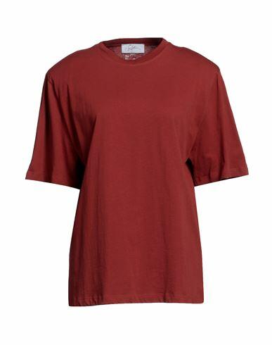 Soallure Woman T-shirt Brick red Cotton Cover