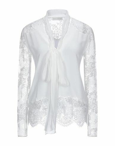 Faith Connexion Woman Top White Silk, Cotton, Polyamide Cover