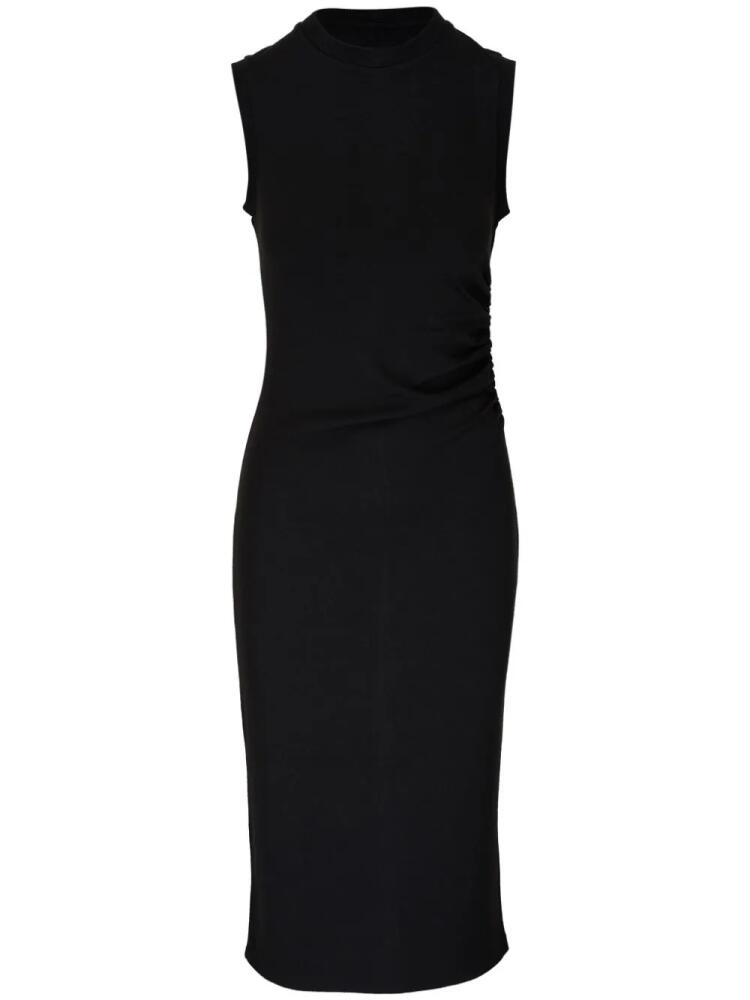 Vince ruched sleeveless midi dress - Black Cover