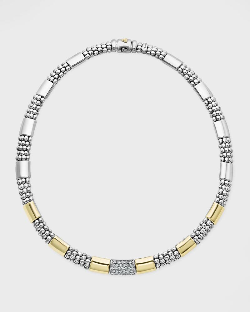 LAGOS Cavier 18K Yellow Gold & Sterling Silver Necklace Cover