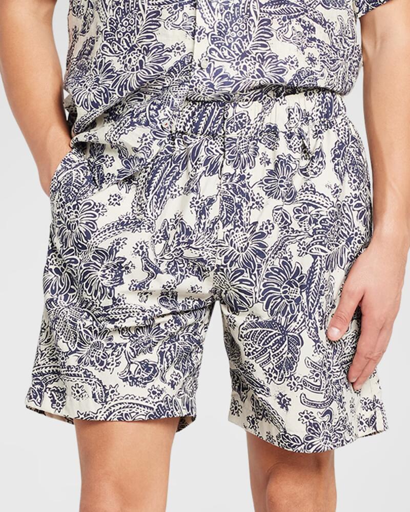 Loro Piana Men's Yariga Botanic-Print Swim Trunks Cover