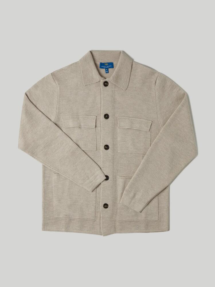 Robert Talbott Landon Sweater Jacket in Sand Cover