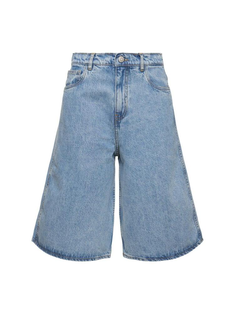 COPERNI Cotton Denim Wide Bermuda Shorts Cover