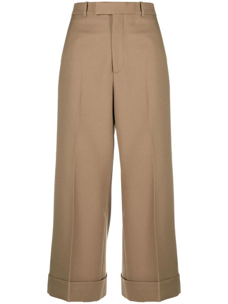 Gucci tailored cropped trousers - Brown Cover