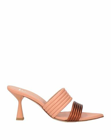 Giampaolo Viozzi Woman Sandals Salmon pink Leather Cover