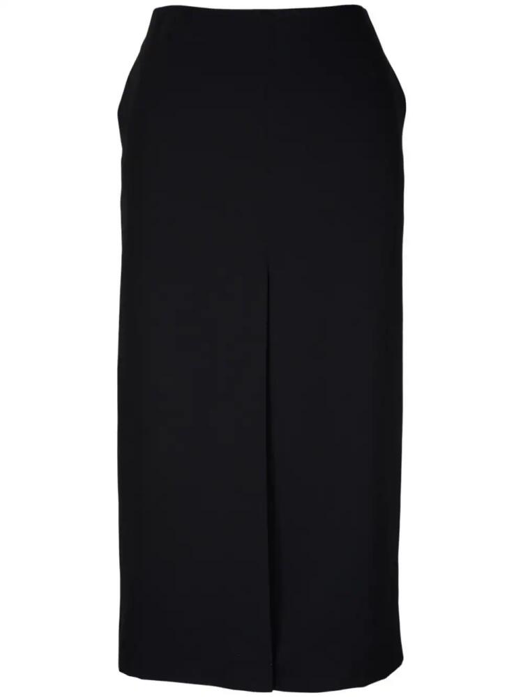 Nili Lotan virgin wool midi skirt - Black Cover