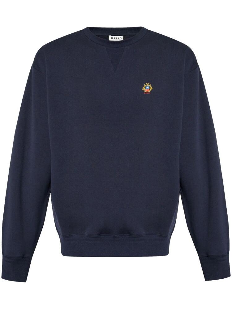 Bally logo embroidered sweater - Blue Cover