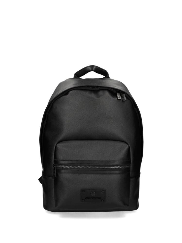 Just Cavalli logo backpack - Black Cover